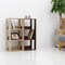 IRIS USA 3 Shelf Open wood toned Shelving Rack Unit, Brown/Light Brown